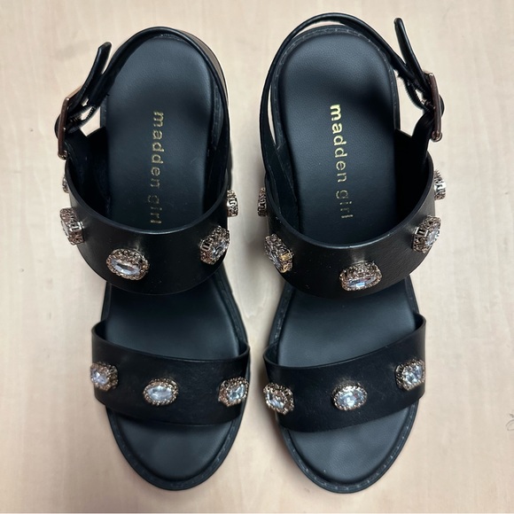 Madden Girl Rhinestone Platform Sandals - Picture 3 of 10